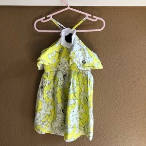 Janie & Jack Yellow & White Flowered Dress